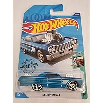Amazon | Hot Wheels 2020 Tooned '64 Chevy Impala, Blue 58